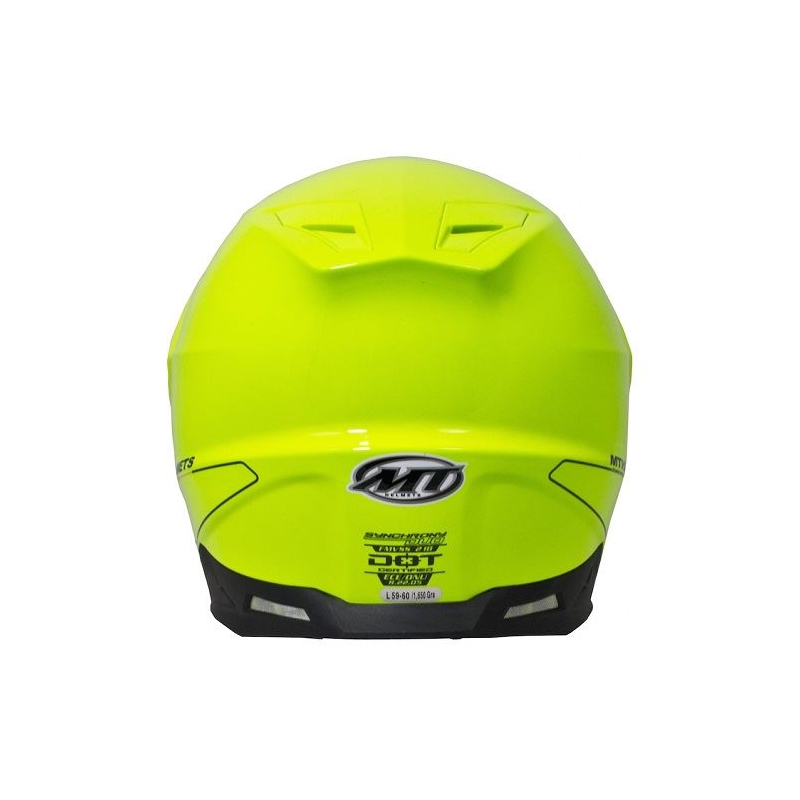 Enduro kask MT Synchrony Duosport SV fluo żółty - II. jakość