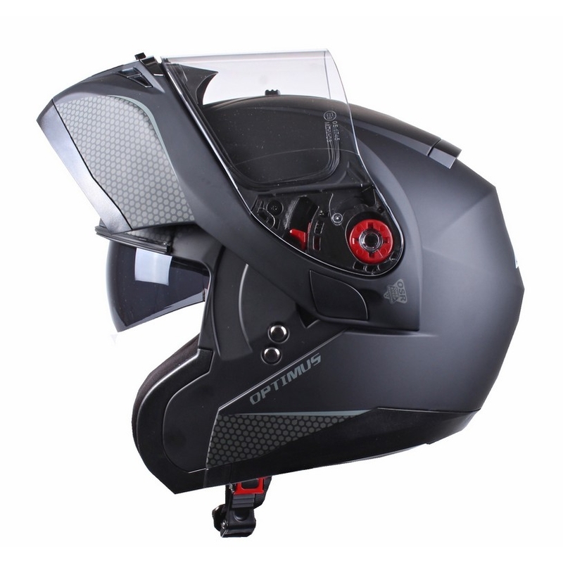 Kask moto szczękowy Axxis Optimus czarny matowy wyprzedaż