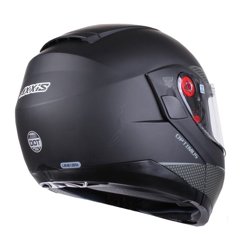 Kask moto szczękowy Axxis Optimus czarny matowy wyprzedaż