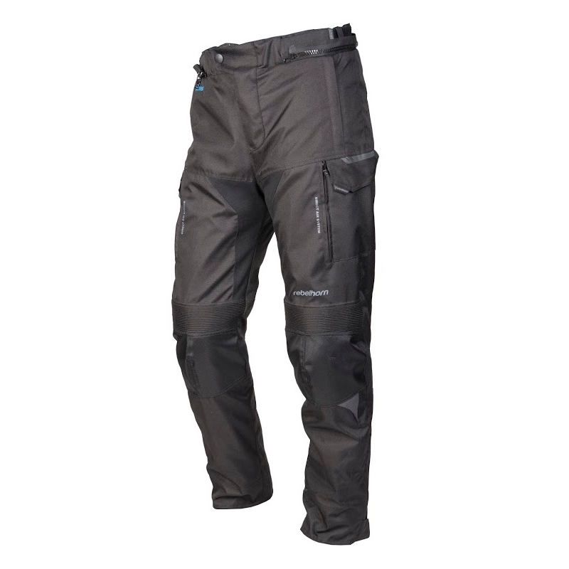 Spodnie na motocykl Rebelhorn Hardy czarne wyprzedaż