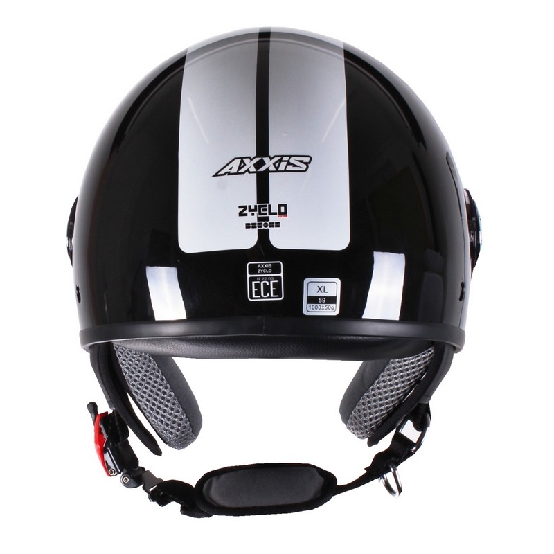 Kask moto otwarty Axxis Zyclo Bitone czarno-biały wyprzedaż