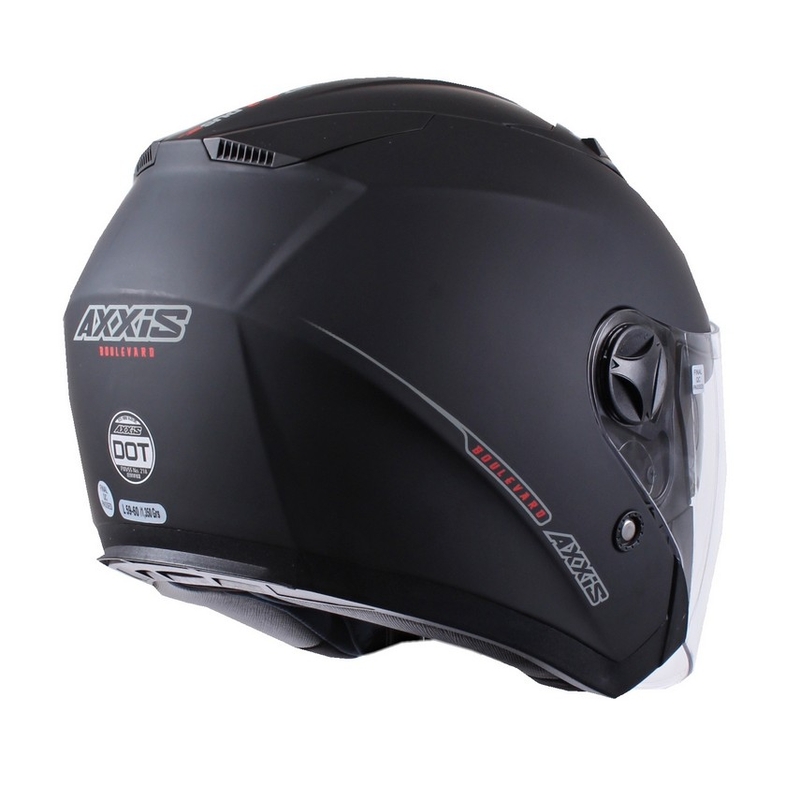 Otwarty kask motocyklowy Axxis Boulevard czarny matowy wyprzedaż