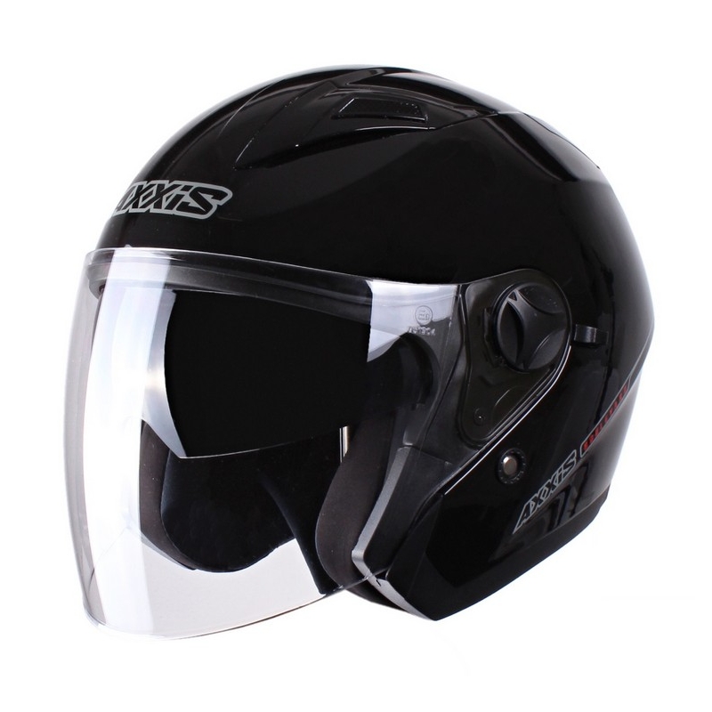 Otwarty kask motocyklowy Axxis Boulevard czarny wyprzedaż