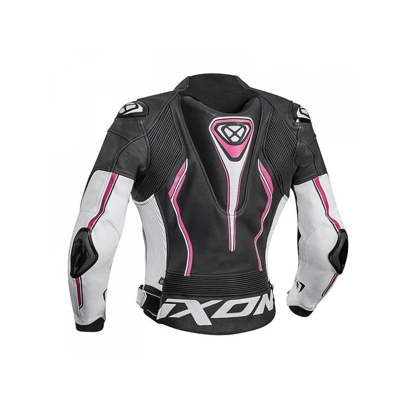 Damska kurtka motocyklowa IXON Vortex black-white-pink outlet wyprzedaż