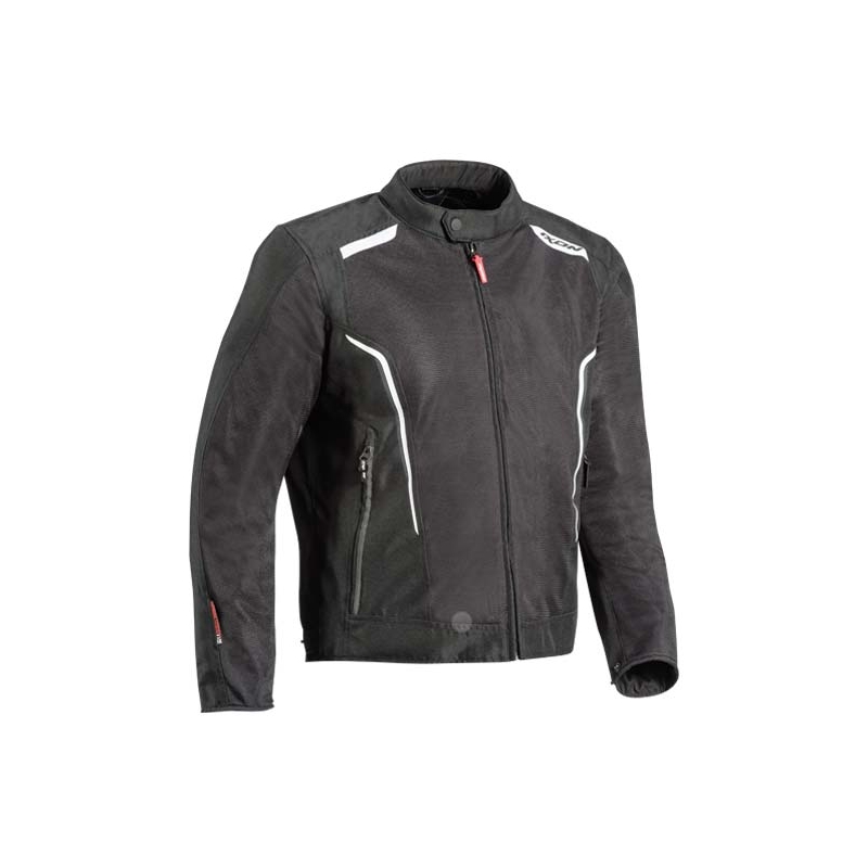 Kurtka motocyklowa IXON Cool Air C czarno-biały outlet wyprzedaż