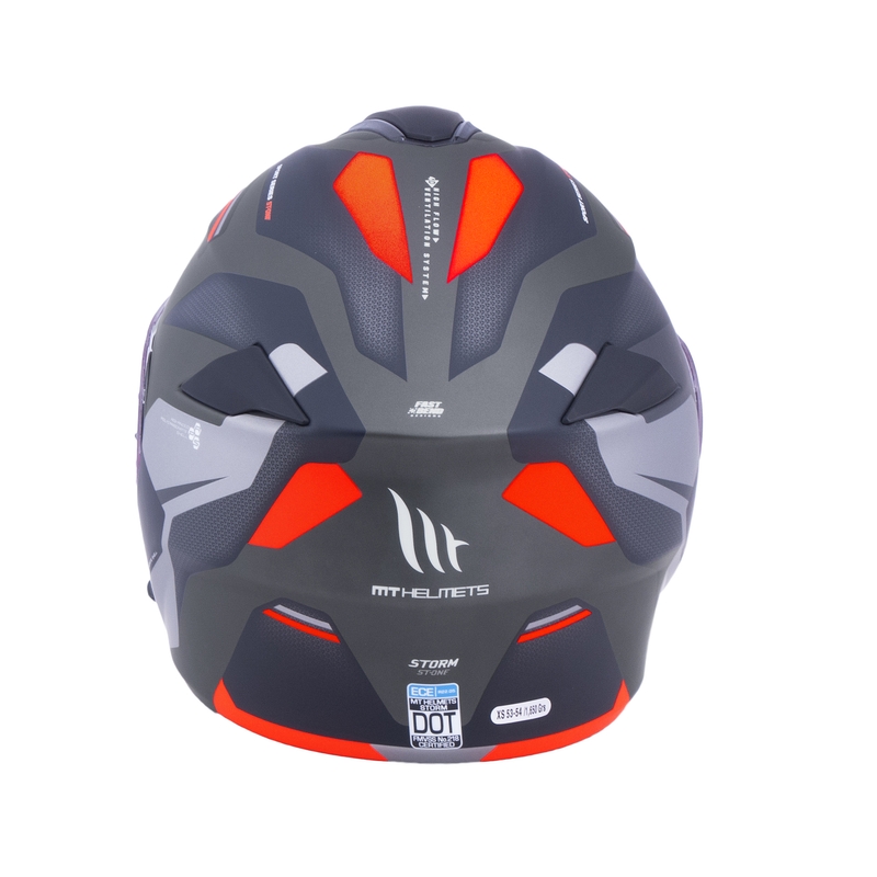 MT Storm ST-ONE kask motocyklowy black-grey-red