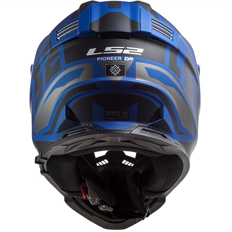 Kask Enduro LS2 MX436 Pioneer EVO Master black-silver-blue