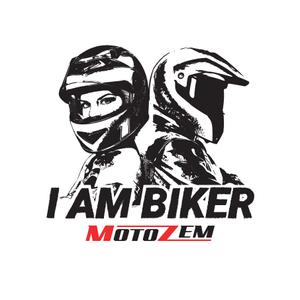 Naklejka MotoZem I Am Biker