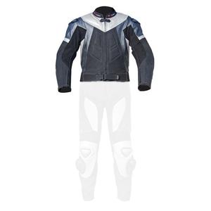 Skórzana kurtka motocyklowa Tschul 737 Vintage czarno-szara wyprzedaż