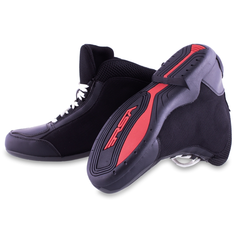 Buty motocyklowe RSA Skraut czarno-biały wyprzedaż