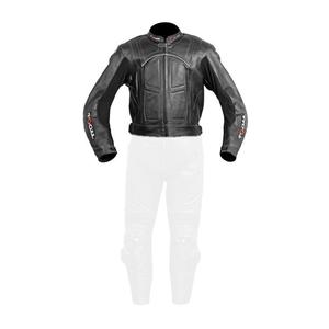 Skórzana kurtka motocyklowa Tschul 787 czarna wyprzedaż