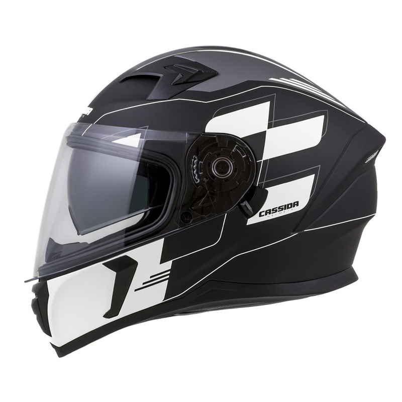 Integralny kask motocyklowy Cassida Integral 3.0 RoxoR czarno-biało-szary - II. jakość
