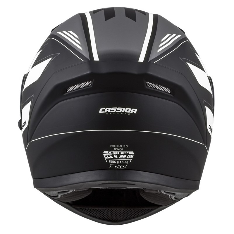 Integralny kask motocyklowy Cassida Integral 3.0 RoxoR czarno-biało-szary - II. jakość