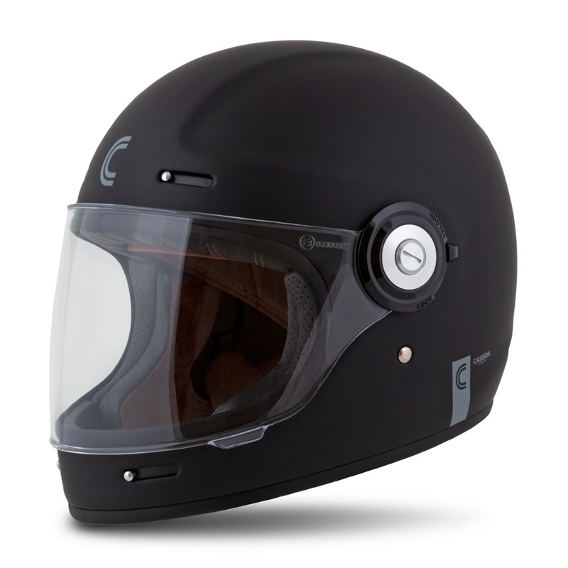 Integralny kask motocyklowy Cassida Fibre czarny mat wyprzedaż