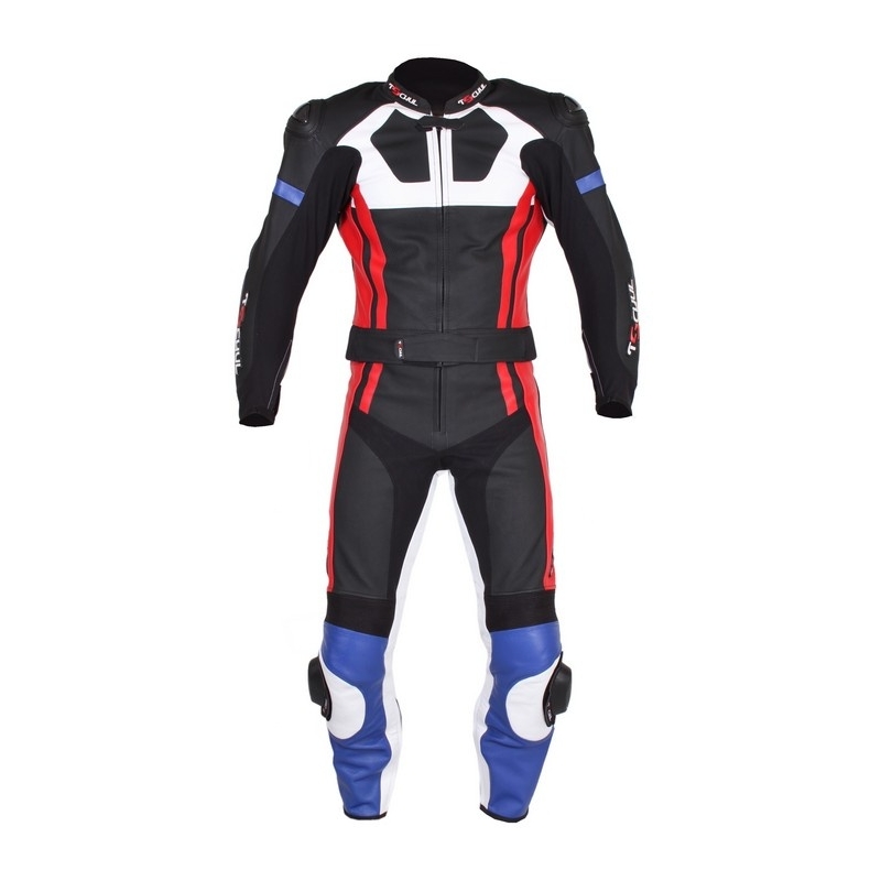 Męskie spodnie Tschul 580 czarno-niebiesko-czerwono-białe wyprzedaż