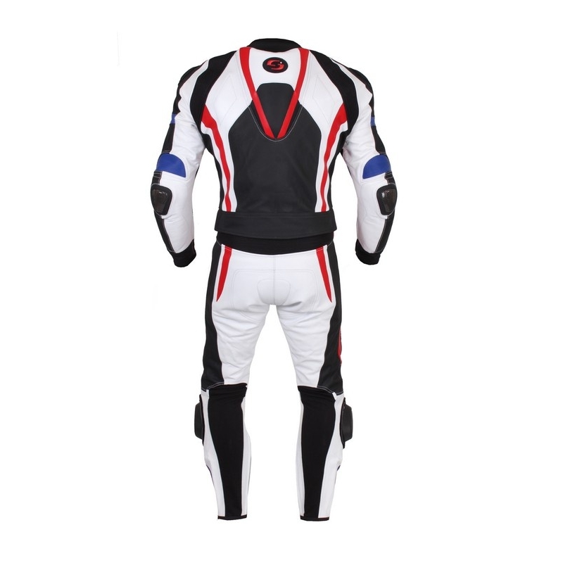 Męskie spodnie Tschul 580 czarno-niebiesko-czerwono-białe wyprzedaż