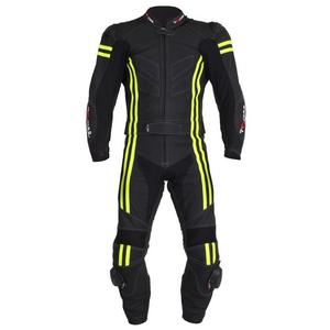 Kombinezon motocyklowy Tschul 555 czarno-fluo żółty wyprzedaż
