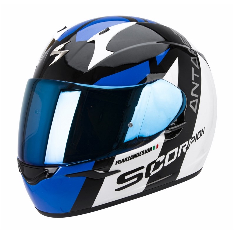 Kask motocyklowy Scorpion EXO-410 Air Antares czarno-niebieski