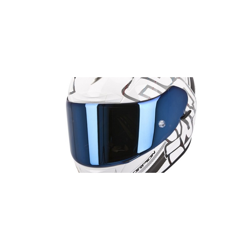 Niebieska szyba (lustrzanka) do kasków Scorpion Exo-2000 EVO/2000/1200/710/510/491/410/390 Maxvision