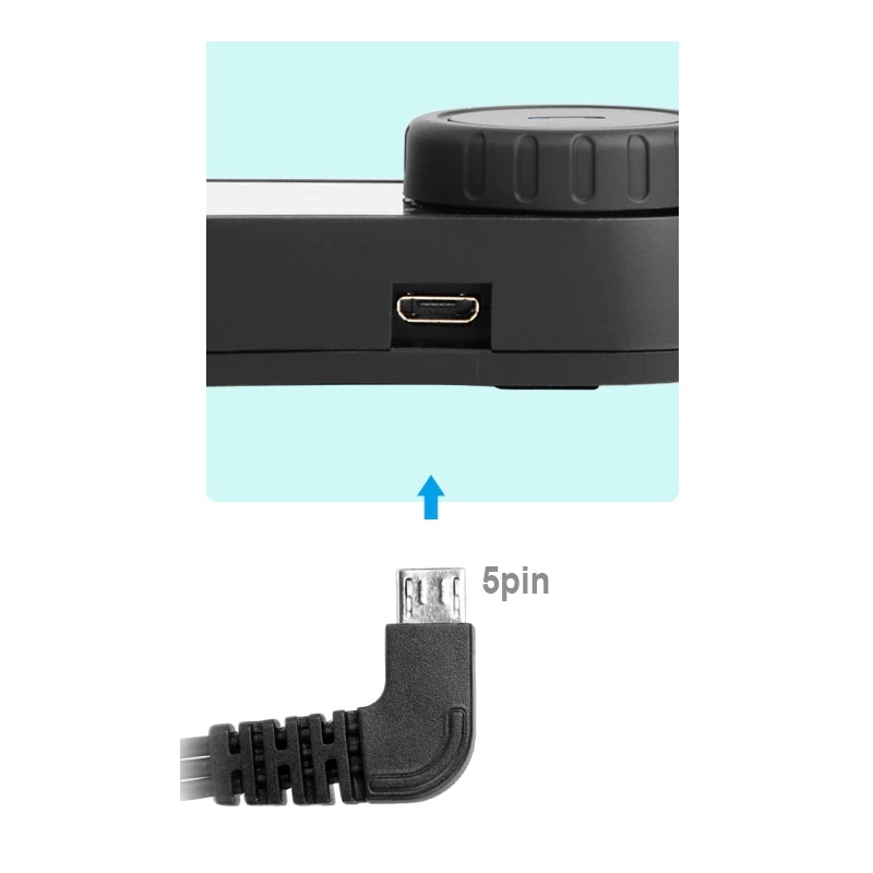 Wymienny mikrofon i zestaw słuchawkowy do interkomu Bluetooth MaxTo M2