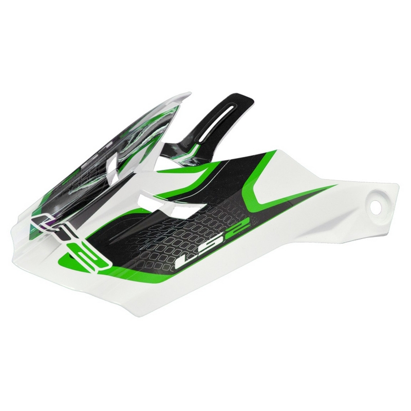 Daszek do kasku LS2 PEAK MX456 Compass biało-zielony