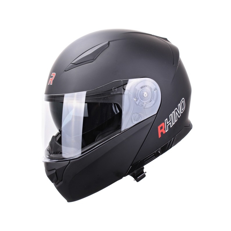 Szczękowy kask motocyklowy Rhino Highway czarny matowy wyprzedaż