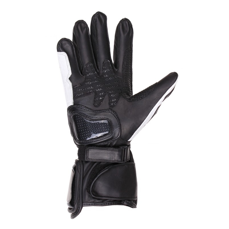 Moto rękawice Tschul 260 czarno-białe wyprzedaż