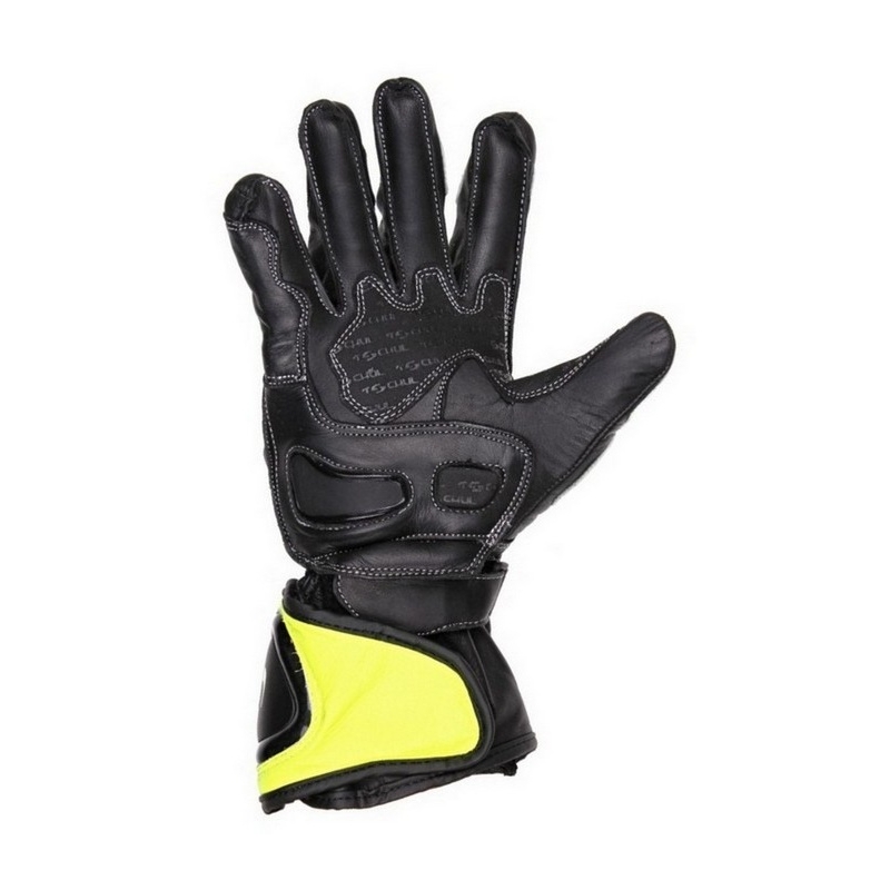 Rękawice motocyklowe Tschul 285 czarno-fluo żółte wyprzedaż