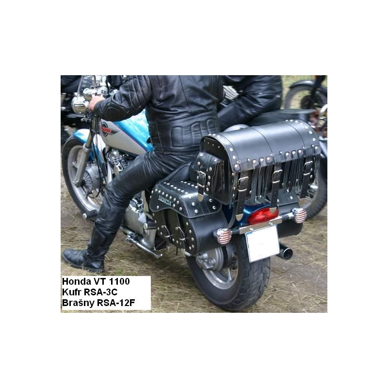 Sakwy skórzane na motocykl Chopper RSA-12F