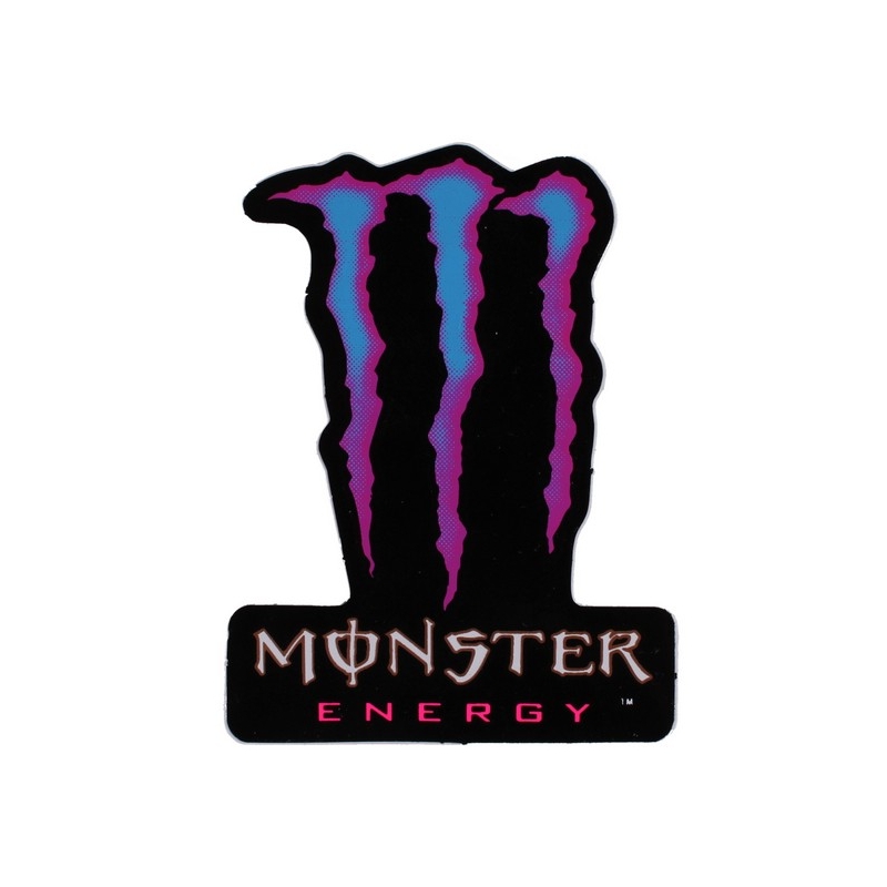 Naklejka Monster Energy modro-różowa