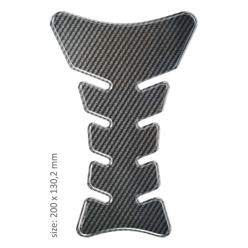 Naklejka na zbiornik Print - Tiger carbon
