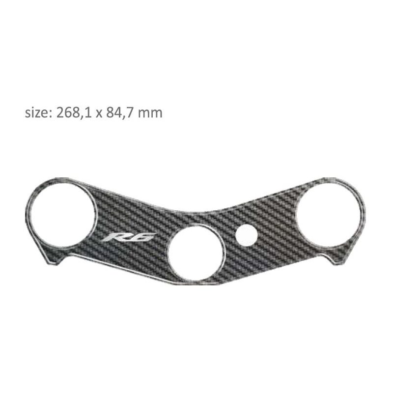 Carbonowa naklejka koło światła Print - Yamaha R6 (06-14) wyprzedaż