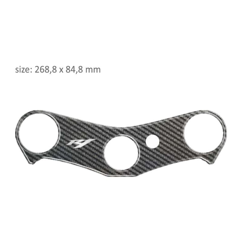 Carbonowa naklejka koło światła Print - Yamaha R1 (07-08)