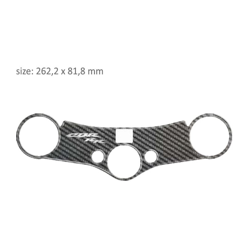 Carbonowa naklejka koło światła Print - Honda CBR 600RR (07-14)