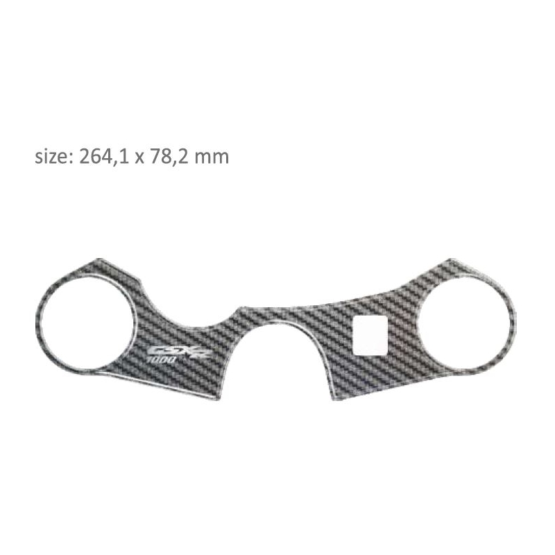 Carbonowa naklejka koło światła Print - Suzuki GSXR 1000 (07-08)