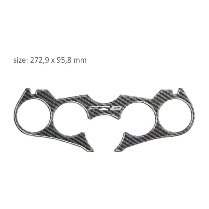 Carbonowa naklejka koło światła Print - Yamaha FZ8 (10-14)