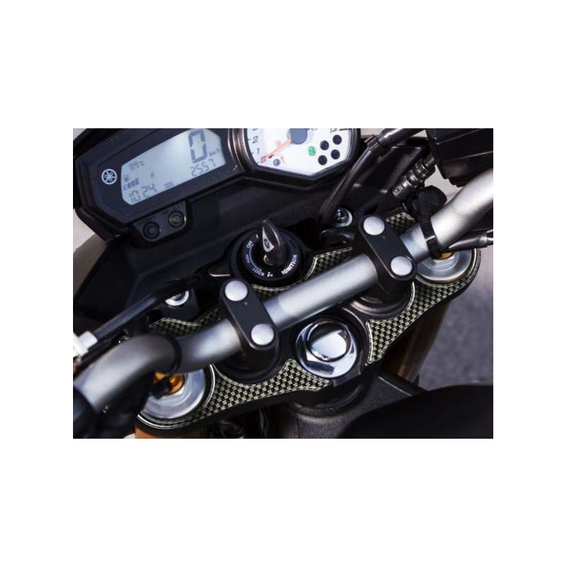 Carbonowa naklejka koło światła Print - Yamaha FZ8 (10-14)
