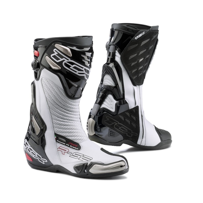 Buty na motocykl TCX R-S2 EVO biało-czarne wyprzedaż