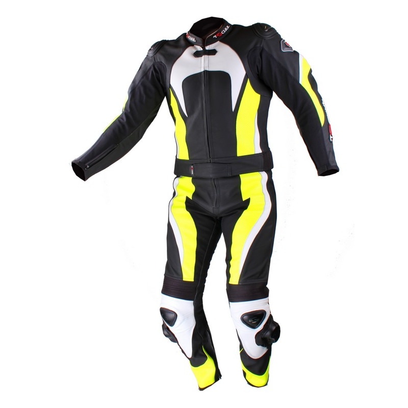 Kombinezon motocyklowy Tschul 575 czarno-żółty fluo wyprzedaż