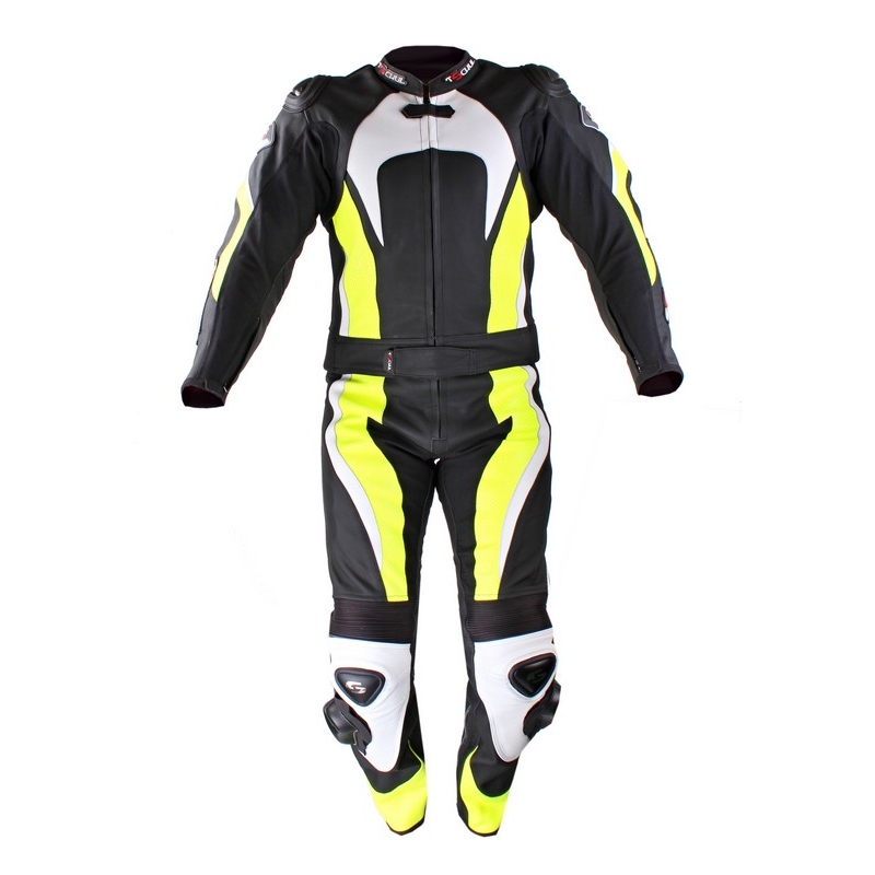 Kombinezon motocyklowy Tschul 575 czarno-żółty fluo wyprzedaż