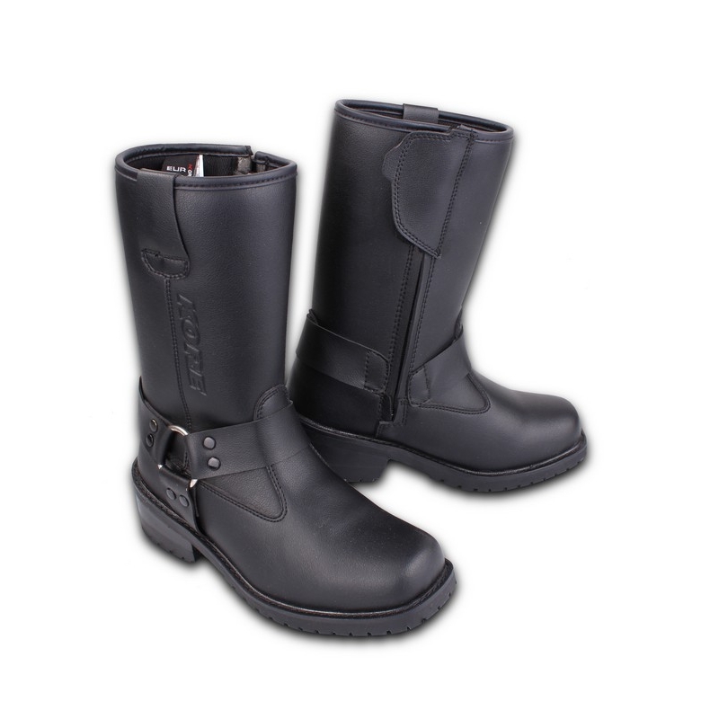Buty motocyklowe Kore Black Buckle czarne wyprzedaż