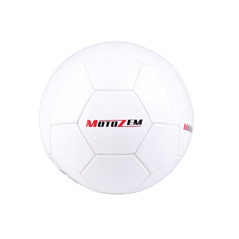 Piłka futbolowa Motozem biała