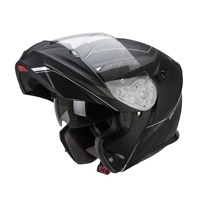 Kask szczękowy Scorpion EXO-920 GEM czarno-srebrny wyprzedaż