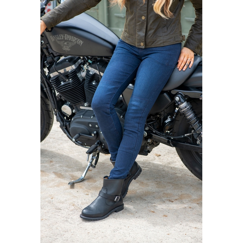 Rozszerzone spodnie damskie Oxford Original Approved Jeggings AA blue indygo