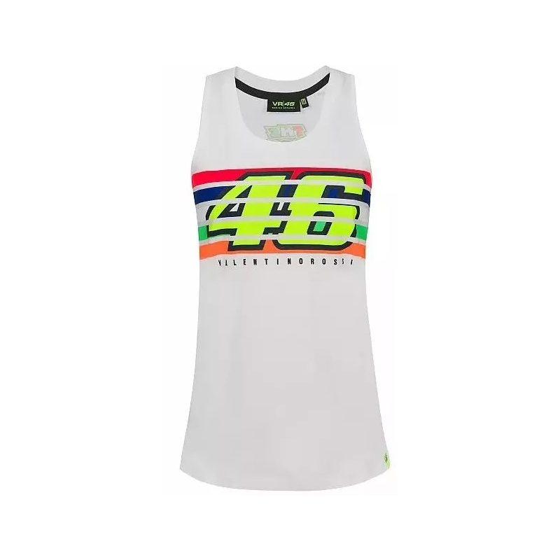 Koszulka damska VR46 Valentino Rossi STRIPES biała