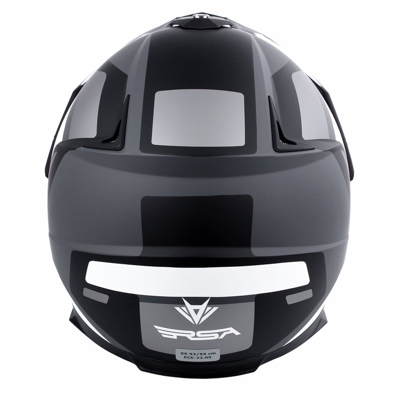Enduro kask RSA MX-01 EVO czarno-biało-siwa wyprzedaż