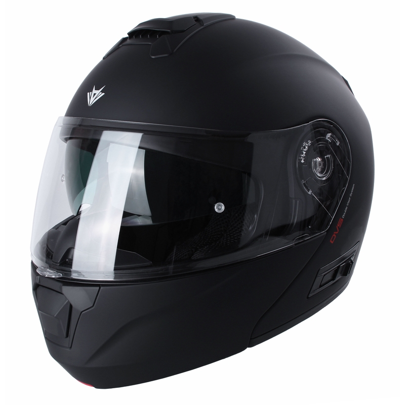 Kask motocyklowy typu flip-up RSA Rival, matowo czarny