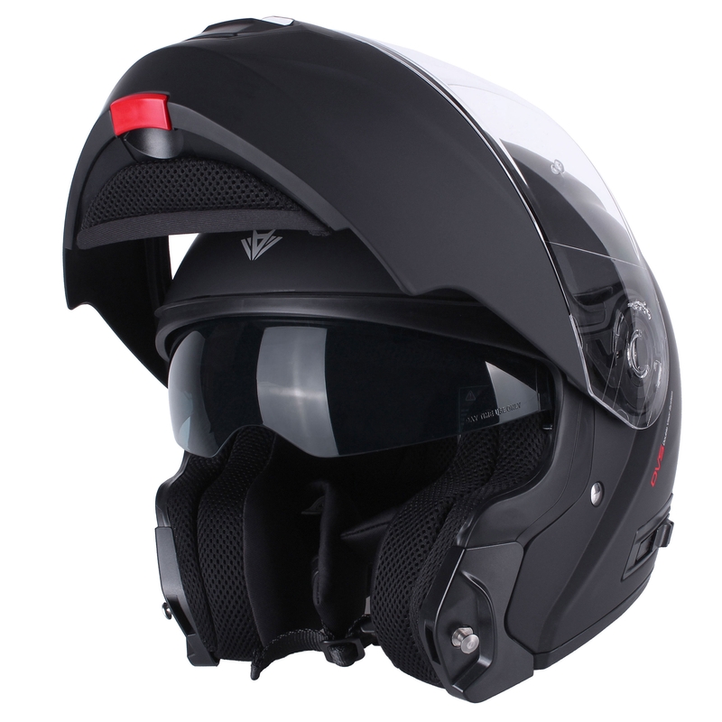 Kask motocyklowy typu flip-up RSA Rival, matowo czarny