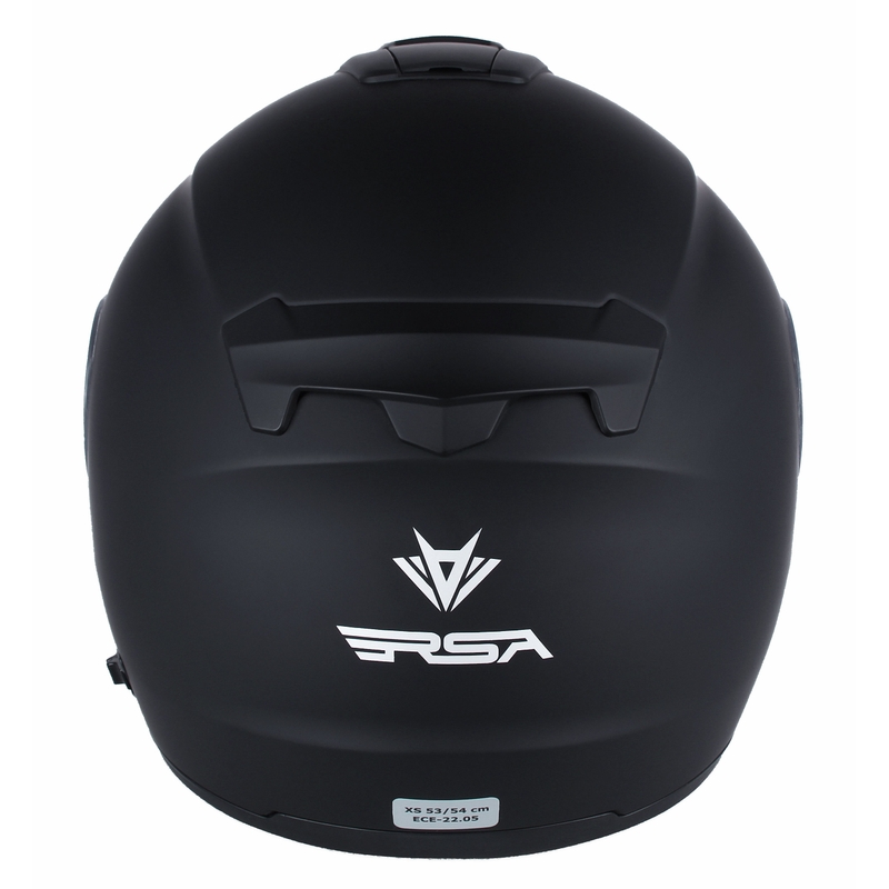 Kask motocyklowy typu flip-up RSA Rival, matowo czarny