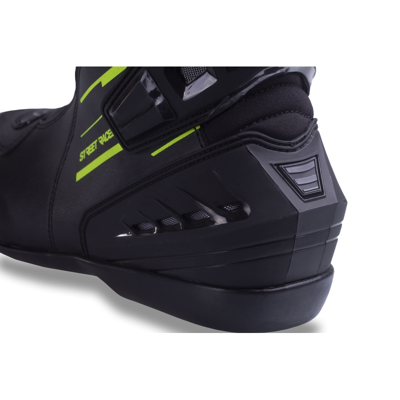 Buty motocyklowe Street Racer Grid czarno fluo żółte